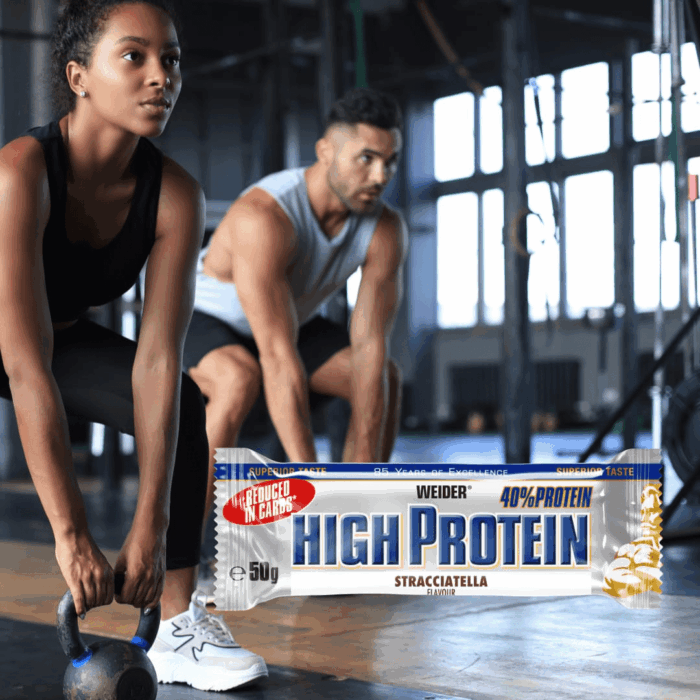 40% LOW CARB HIGH PROTEIN BAR (WEIDER) - Imagen 3