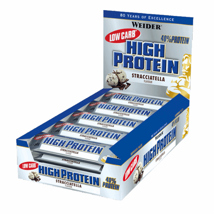 40% LOW CARB HIGH PROTEIN BAR (WEIDER)